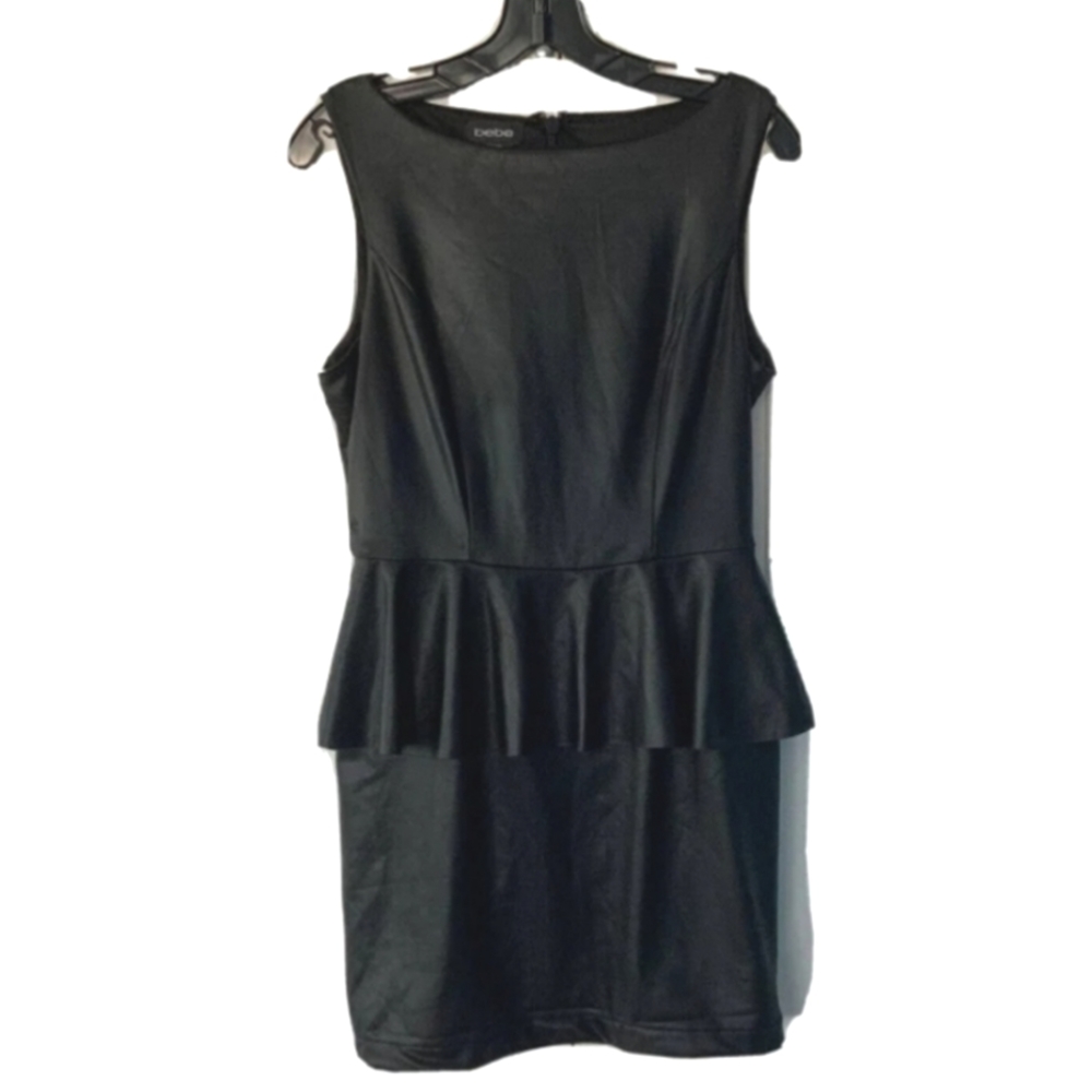 Vintage NWT Bebe Vegan Leather Dress